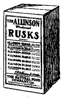 THE ALLINSON Wholemeal RUSKS